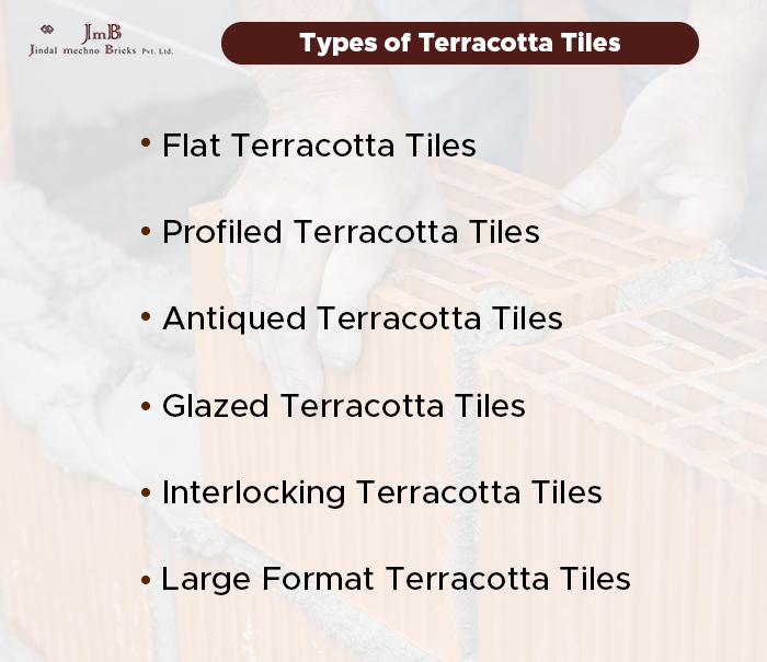 different types of terracotta tiles